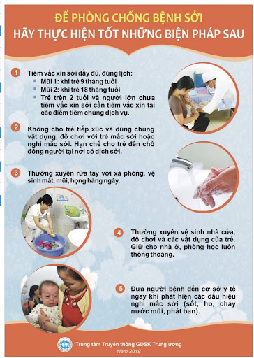 Bài tuyên truyền phòng tránh bệnh Sởi